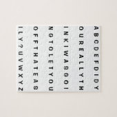 Fake Alphabet Frustrierender Witz Puzzle (Horizontal)