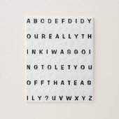 Fake Alphabet Frustrierender Witz Puzzle (Vertikal)