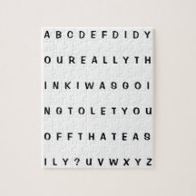 Fake Alphabet Frustrierender Witz