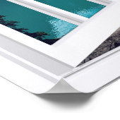 Fake-Ansicht für Berge und Seenlandschaft Poster (Ecke)