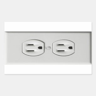 Fake-Ausgang-Streich-Aufkleber Rechteckiger Aufkleber