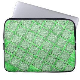 Fake Azulejo, Fakes Folhagens Verdes, Quadradas. Laptopschutzhülle