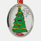 Fake-Baum Silbernes Ornament (Rechts)