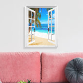 Fake "Beach Ocean View" Leinwanddruck (Insitu (Wohnzimmer))