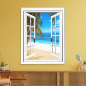 Fake "Beach Ocean View" Leinwanddruck (Insitu (Wohnzimmer))