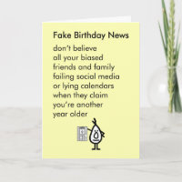 Fake Birthday News - ein lustiges Geburtstagsgedic