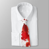 Fake Blut-Spritzer Krawatte (Gebunden)