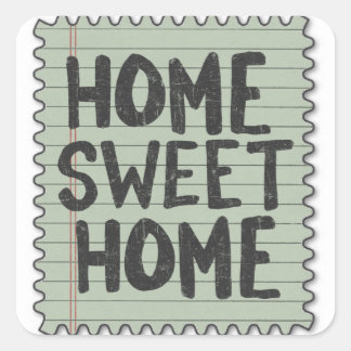 Fake-Briefmarken Quadratischer Aufkleber