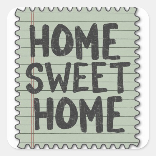 Fake-Briefmarken Quadratischer Aufkleber (Vorderseite)