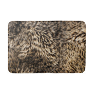 Fake Brown Fur Badematte