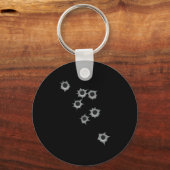 Fake Bullet Hole Funny Costume Graphic Design  Schlüsselanhänger (Vorderseite)