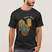 Fake Cat Thankgiving Kitty Turkey Meow Thanksgivin T-Shirt (Vorderseite)