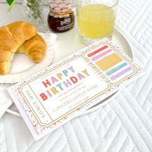 Fake Concept Ticket Gutscheinkarte