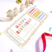 Fake Concept Ticket Gutscheinkarte Einladung