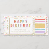 Fake Concept Ticket Gutscheinkarte Einladung (Vorderseite)