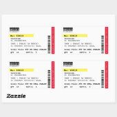 Fake Crazy Pillen Verschreibung Label Halloween Pr Rechteckiger Aufkleber (Blatt)