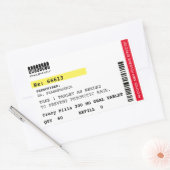 Fake Crazy Pillen Verschreibung Label Halloween Pr Rechteckiger Aufkleber (Umschlag)