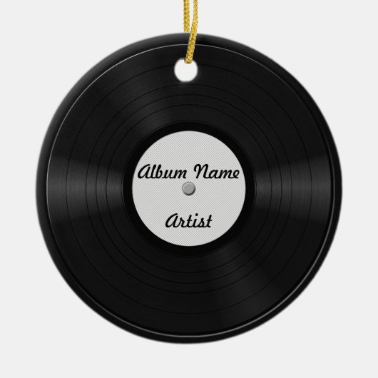Fake Custom Vinyl Record Keramik Ornament (Vorne)