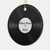 Fake Custom Vinyl Record Keramik Ornament (Links)