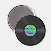 Fake Custom Vinyl Record Magnet (Vorderseite/Rückseite)