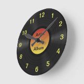Fake Custom Vinyl Record Runde Wanduhr (Winkel)