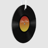 Fake Custom Vinyl Record Weihnachtsalbum Ornament (Vorderseite)