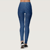 Fake DEnim Jeans blue Leggings (Rückseite)