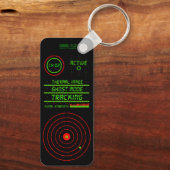 Fake des digitalen Überwachungssystems Schlüsselanhänger (Rückseite)