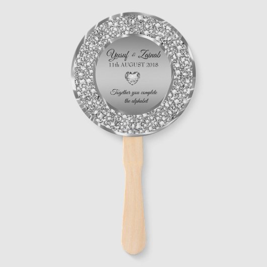 Fake Diamonds Jahrestag Fächer (Vorderseite)