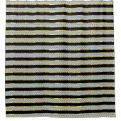 Fake Diamonds Stripes Muster Duschvorhang (Vorderseite)