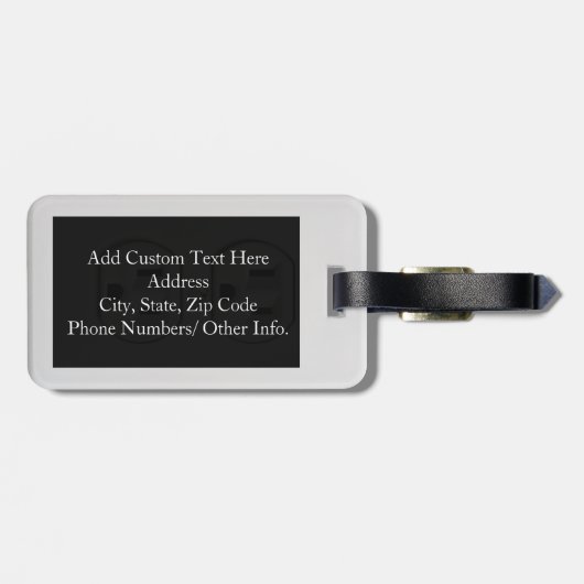 Fake Elektrische Steckdose Gepäckanhänger (Rückseite horizontal)