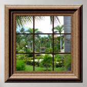 Fake Fenster Blick tropische Landschaft Entspannen Poster (Vorne)