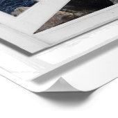 Fake-Fenster mit Blick auf das Meer Poster (Ecke)