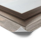 Fake-Fenster mit Landschaft Poster (Ecke)