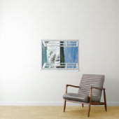 Fake-Fenster-Wasserfall-Wand-Hängen Wandteppich (Beispiel (Horizontal))