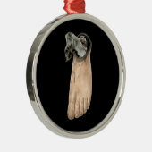 Fake Foot Silbernes Ornament (Rechts)