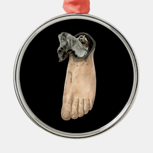 Fake Foot Silbernes Ornament (Vorne)