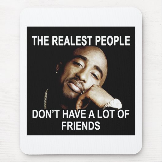Fake Friends Quotes Mousepad (Vorne)