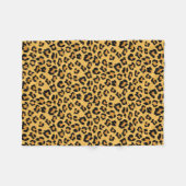 Fake für Leoparden in Naturfarben Fleecedecke (Vorderseite (Horizontal))
