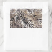 Fake Fur Textur Rechteckiger Aufkleber (Tasche)