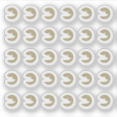 Fake Golden Pork Wedding Guests Meal Choice Aufkleber (Vorderseite)