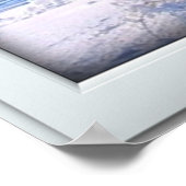 Fake Imitate FensterIllusion - Schneeszene Poster (Ecke)