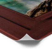 Fake Imitate Window Illusion - Helle Lagune Poster (Ecke)