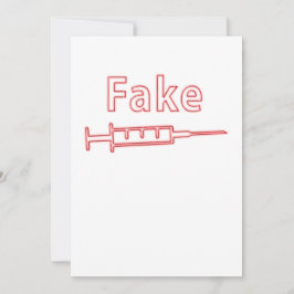 Fake-Impfsymbol, COVID 19-Virus Fakten, Corona Feiertagskarte