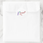 Fake IT-Aufkleber Runder Aufkleber (Tasche)