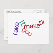 Fake IT Postkarte (Vorne/Hinten)