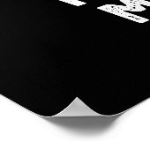 Fake it to make it Funny Pastry Puff Dark BG Poster (Ecke)