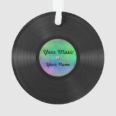 Fake-kundenspezifische Vinylaufzeichnung Ornament (Rückseite)