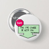 Fake-Kundgebungs-Zeichen Button (Vorne & Hinten)