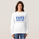 Fake lächeln sweatshirt (Vorne ganz)